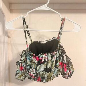 FINAL PRICE Beach Joy Bikini Tropical Swimsuit Top
